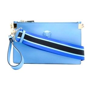 Super Sale🔥🔥🔥😍😍Versace Clutch Palazzo Medusa Blue Crossbody Bag